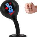 Desktop Punching Bag, Heavy Duty Stress Relief Boxing Bag, Strong Suction Speed Bag for Office and Home, White Elephant Gift for Boss or Coworker, Gag Gifts Funny Desk Accessories