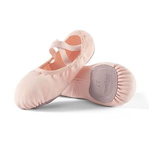 Dance Women's Ballet Shoes Stretch Canvas Performa Dance Slippers Split Sole for Girls/Adult, Size 7.5, Pink 39