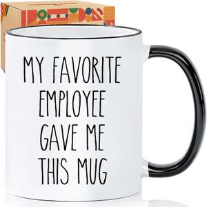 Funny Boss Mug Gift - My Favorite Employee Gave Me This Mug, Coworker to Boss appreciation gift Present for boss Day, Retirement, Christmas (Office Gifts for Men/Women) -70