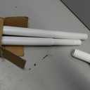 Long Tension Rod 39-144inch White Tension Curtain Rods no Drilling 1.26" Diameter Outdoor Curtain Rod for Patio,Windows,Shower,Doorway,Heavy Duty Spring Rods