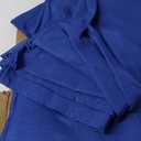 sancua Royal Blue Tablecloths for 6 Foot Rectangle Tables, 6 Pack - 60x102 Inch - Washable Fabric Cloth Table Cloth, Reusable Polyester Table Covers for Wedding Party, Banquet, Independence Day