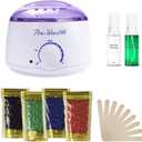 Portable Electric Wax Warmer Kit for Total Body Hair Removal - Melting Pot Hot Wax Heater with Accessories for Facial, Bikini, Armpit Waxing at Home for All Genders