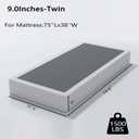 ALDRICH Box Springs Twin 9 Inch, Heavy Duty Metal Frame Mattress Foundation with Easy Clean Cover, Noise Free, Easy Assembly