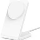 Mag.Safe Charger - iPhone Charger Stand, Magnetic Fast Wireless Charger for iPhone 17/16/15/14/13/12 Series - White