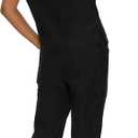 floralhue Scrubs for Women, V-Neck Scrubs Top & Cargo Pants with 12 Pockets, Yoga Waistband, 4 Way Stretch (XS)
