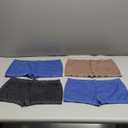 Womens Boyshorts Underwear Seamless Boxer Briefs Full Coverage Soft Stretch Boxer Shorts For Women 4 Pack, Large
