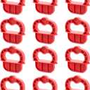 QWORK Deck Board Jig, 12 Pcs 1/4" Gap Deck Board Spacer Rings for Pressure Treated, Composite, PVC, Plank