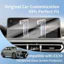 Screen Protector for 2022-2024 BMW X3/sDrive30i 12.3 Inch HD for 2022-2025 BMW X4/M40i/X4M Interior Navigation Touch Screen Protective Film Accessories Tempered Glass [No Glare & Fingerprint]