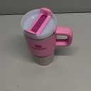 STANLEY Quencher H2.0 Tumbler with Handle and Straw 20 oz | Flowstate 3-Position Lid | Cup Holder Compatible for Travel | Insulated Stainless Steel Cup | BPA-Free | Peony