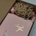 Colarr 60 Pcs Small Thank You Gift Bags Mini Party Favor Candy Bags with Handles and Bow Ribbon for Wedding Birthday Baby Shower Guest Valentines Day Party Supplies(Pink Ribbon)