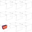 8 Pack Hanging File Frame Heavy Duty Steel Hanging File Folder Frame Letter Size Files Cabinet Rails Files Drawer Organizer for Desk Cabinet Shelves Without Folder Adjustable(24 to 27 Inch)