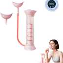 Digital Breathing Dumbbells with Adjustable air holes, Load Bearing Breathing Training Device, Abdominal Breathing Capacity, Slimming Belly, Breathing Resistance Training Dumbbells (Pink)