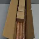 Wood Curtain Rods for Windows 30 to 56 Inch, Adjustable Decorative 1'' Heavy Duty Metal Curtain Rod with Modern Faux Wood Grain Finials, Rustic Farmhouse Bedroom Boho Drapery Pole