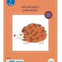 Hedgehog Felt & Fabric Poke DIY Kit,
 2 Pack