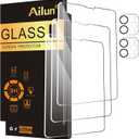 Ailun Screen Protector for iPad Pro 11 inch 2022/2021/2020 (4th/3rd/2nd Generation) 3 Pack + 2 Pack Camera Lens Protector,Tempered Glass,Face ID & Apple Pencil & Case Compatible