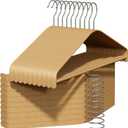 Bamboo Wood Hangers (Bamboo, 30 PCS)