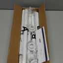ENJOYBASICS 2 Pack Adjustable Spring Tension Curtain Rods 32 to 66 Inches, Stainless Steel White Shower Rod No Drilling for Window, Bathroom, Closet, Room Divider, 7/8" Diameter