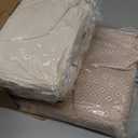 Monbix Queen Comforter Set - 7 Pieces Oatmeal Prewashed Bed in a Bag Queen Bedding Sets with Comforters, All Seasons Ultra Soft Comforter Bed Set with Sheets,Pillowcases & Shams