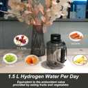 Hydrogen Water Bottle2024,SPE/PEM Technology, Improve Water Quality in 2 Minutes,1.5L Large Capacity,2500PPD Pure Hydrogen Rich Concentration,shatterproof,Suitable for Gym,Outdoor scenario