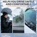 12V 200W Portable Car Heater & Defroster - 12 Volt Plug in Car Heater for Vehicle, Windshield Defogger with 360 Rotation (Black)