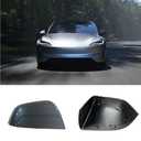 CEYGXICE Compatible with Tesla Model Y Side Mirror Cover Replacement 2021 2022 2023 2024, Right Passenger Side Rearview Mirror Cover Cap for Model Y Accessories(Silver), R