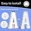 4FT Marquee Light Up Letters - Cool White Light Up Letters J with Fixed Water Bag, Party Decoration Large Marquee Light Up Letters can Be Used for Wedding Decoration, Birthday Party Decoration