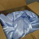DoubleFill 55 x 118'' Giant Blue Bow Backdrop Oversized Silk Coquette Bow for Something Blue Bridal Shower Decor Large Hall Outdoor Weddings Birthday Party Baby Shower Indoor Home Wall Room Decoration