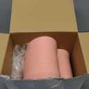 Domensi 24 Pcs Valentines Heart Shaped Bowls 8.66 Inch Heart Shaped Wheat Straw Plates Bulk Unbreakable for Dinner Appetizer Sauce Dish Dipping Snack Sushi Salad Fruit Dessert Steak Serving(Pink)