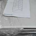 Furnulem White Dresser with 5 Drawers, Vertical Storage Tower Fabric Dresser for Bedroom, Hallway, Entryway, Nursery, Closet Organizer, Nightstand Bedside Table Furniture, Sturdy Steel Frame, Wood Top