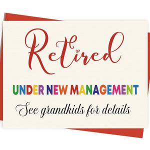 3 x Asmallgf Funny Retirement Card Gifts for Grandma Grandpa, Happy Retirement Leaving Decorations Gifts form Grandson Granddaughter
