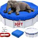 30FT Round Winter Pool Cover Heavy Duty Pool Covers for Above Ground Pools