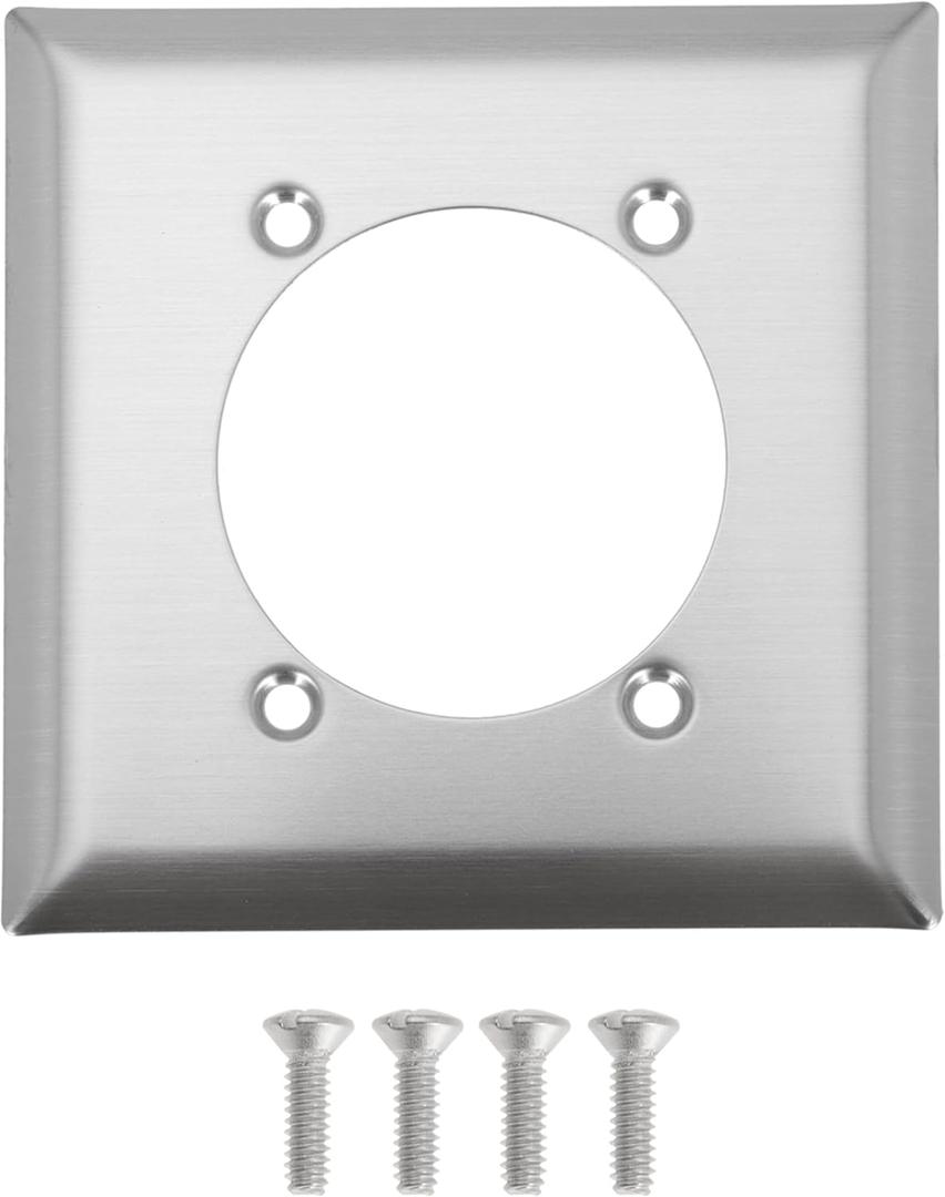Single Hole Receptacle Wall Plate, Outlet Covers Wall Plate for Hubbell Bryant 313292 SS701 9450A, 4.56" Length 4.5" Width 0.21" Thick (Pack of 1)