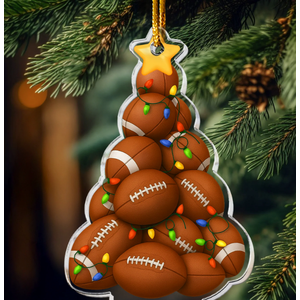 American Football Christmas Tree