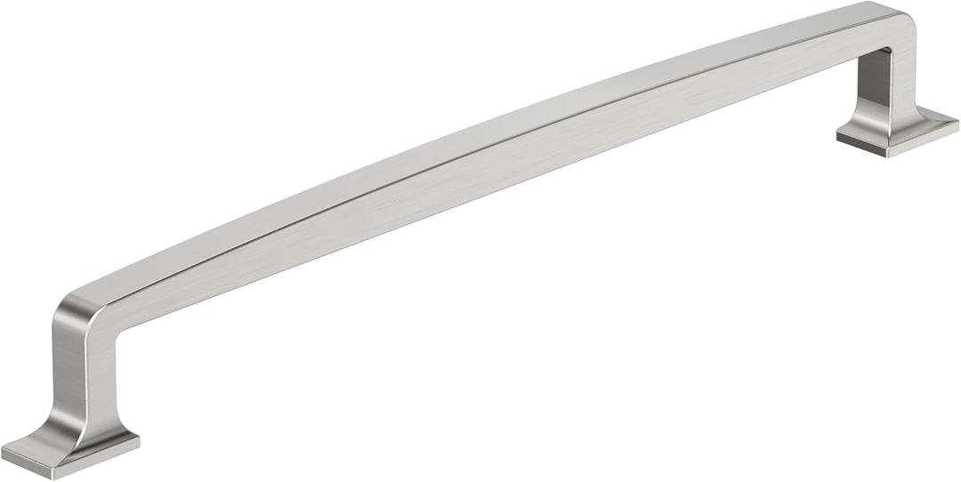 Amerock Westerly 10-1/16 inch (256mm) Center-to-Center Satin Nickel Cabinet Pull, BP53725G10