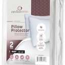CirclesHome Pillow Protectors 2 Pack Body (20 x 36) Zippered - 100% Cotton Breathable Pillowcases - Protects Pillows from Dirt, Dust and Debris (Body- Set of 2 - 20x36)