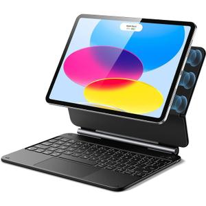 ESR iPad Keyboard 10th Generation, Magic case for Generation (2022), Case with Floating Cantilever Stand, Springy Backlit Keys, Multi-Touch Trackpad, Charcoal Grey