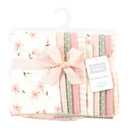 Hudson Baby Unisex Baby Cotton Flannel Burp Cloths, Pink Dainty Floral 10 Pack, One Size