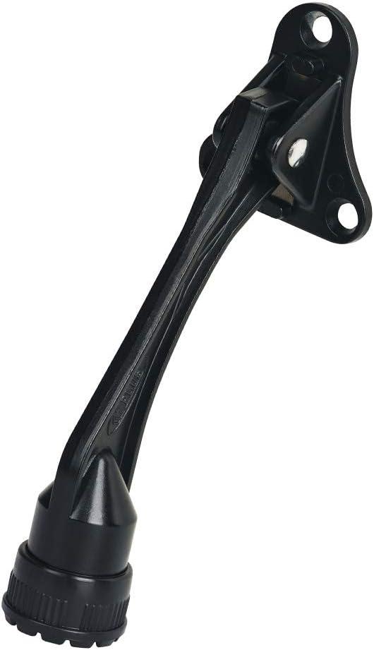 Door Stopper, Kick Down Door Stops for Heavy Doors, with Rubber Tip and Spring Lever, Adjustable, Easy to Set Down and Release, 4", for Wide Doors (4"x 30pack, Black) (4" x 30pack, Black)