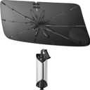 SXCY for 2021-2024 2025 2026 Nissan Armada Windshield Umbrella Sunshade [Easier Foldable] for 2025 2026 Armada Accessories 2025 Armada Sunshade Umbrella for 2026 Arma da Windshield Sun Shade Umbrella