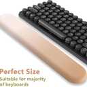 AKIT Ergonomic Mouse Pad with Wrist Rest& Keyboard Wrist Rest, Wrist Rest for Computer Keyboard, Pain Relief, Non-Slip Rubber Base, Mousepad Wrist Support for Gaming, Office, Gradient Brown
