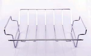 VBOYL Compatible with Multiple Grills - Ideal for Large & Extra-Large Big Green Egg, 18" & Up Kamado - Stainless Steel Barbecue Rack - Rib & Turkey Roasting Rack & Grilling