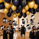 50 Sets Graduation Photo Display Grad Party Memory Decorations 2026 Graduation Photo Frame Balloon Sets Hanging Picture Display Ceiling Party Decorations for Kindergarten Preschool High School College