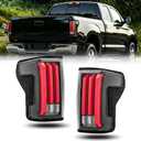 Full LED Tail lights For Toyota Tundra 2007-2013 Taillight Rear Brake Turn Signal Lamp Pair (Milky Red Inner LENSClear Lens)