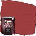 Glidden Total 1 gal. Blaze/Red Flat Exterior Paint with Primer