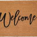 Calloway Mills Cursive Welcome Doormat (Tan/Black, 24" x 36")