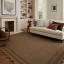 Loloi Chris Loves Julia Scottie Mocha/Clay 3'-6" x 5'-6" Accent Rug