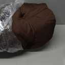 Outdoor Egg Chair Cushion Only 35.4 Inch Thicken Swing Chair Cushions with Pillow Hanging Egg Chair Cushion Replacement for Patio Hanging Basket Chair(Brown)