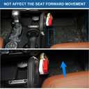 Center Console Gear Shift Organizer for 2021-2026 Ford Bronco 2/4-Door Accessories, Matte Black ABS Gear Side Storage Box Tray