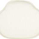Klear Vu Gripper Omega Non-Slip Windsor Chair Cushions with Skid-Proof Seat Pad for Dining Room, Kitchen, and Office Use, 16x15 Inches, 2 Count (Pack of 1), Ivory