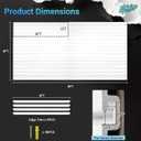 Ezlaino Slatwall 4 FT x 8 FT, PVC Slat Wall Paneling Garage Wall Organizer
